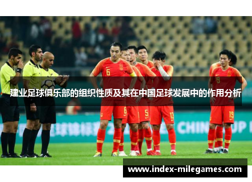 建业足球俱乐部的组织性质及其在中国足球发展中的作用分析 建业足球俱乐部的组织性质及其在中国足球发展中的作用分析